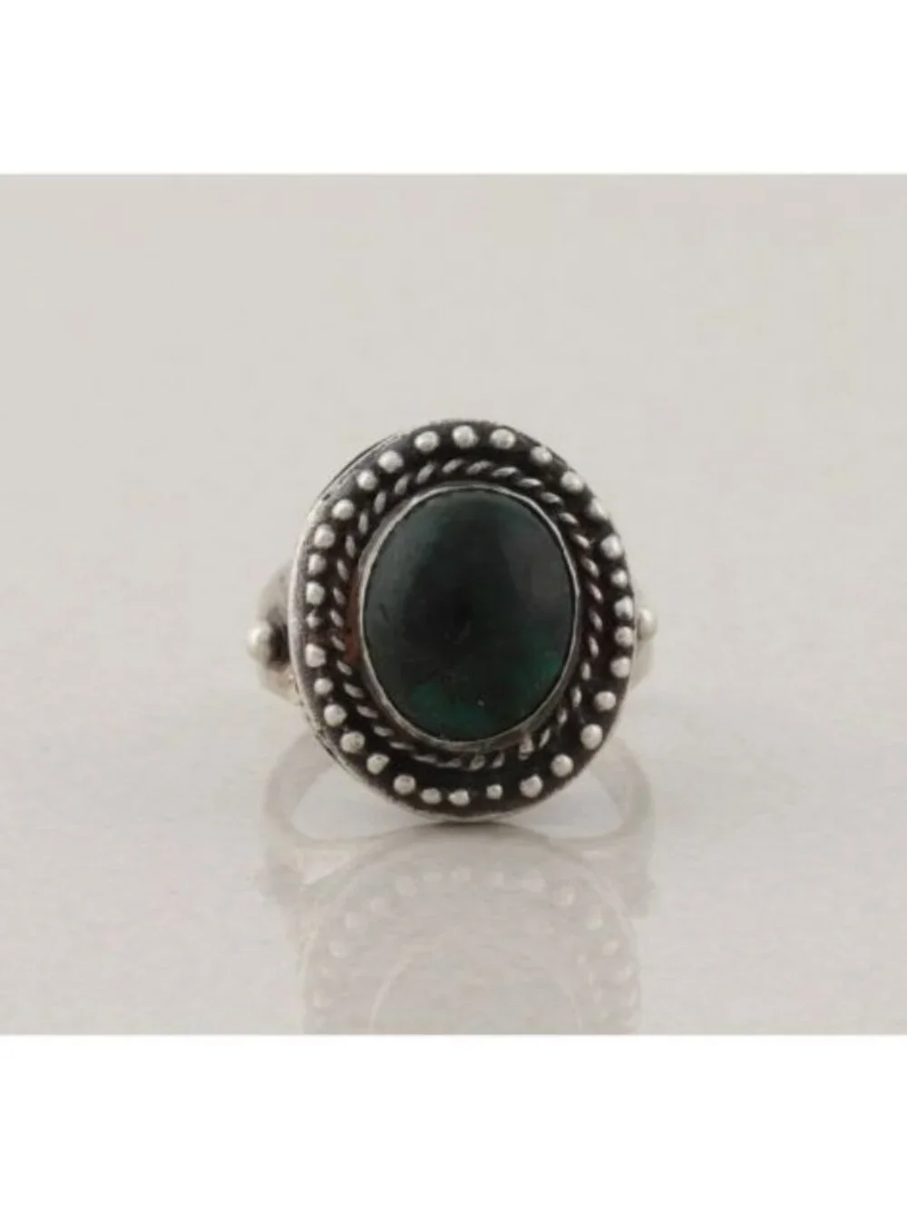 Sterling Silver Chrysocolla Ring Size 7 1/2